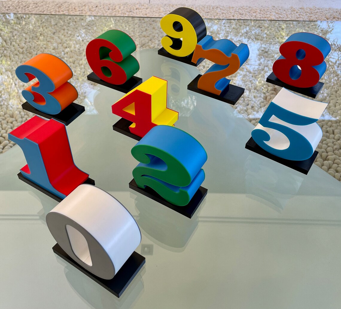 Number Two 2: One Through Zero the Ten Numbers Sculpture - Etsy