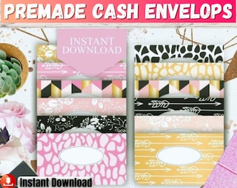 Cash Envelopes Printable, Cash Envelope Stickers, Cash Envelopes, Cash Envelope Wallet, Envelope Template, Cash Envelope Tracker