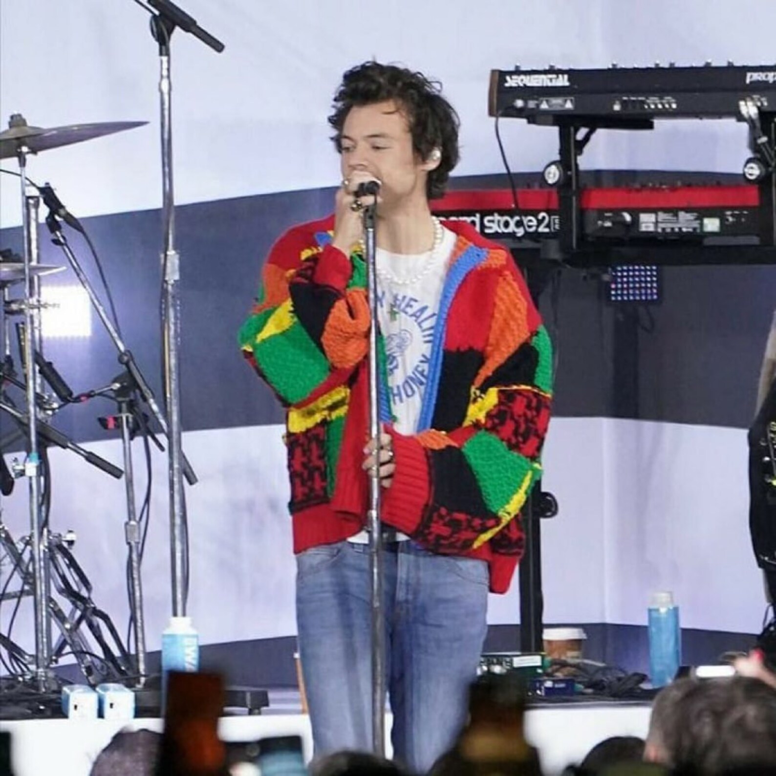 harry styles vest outfit