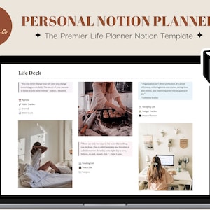 Notion Personal Life Planner | All-In-One Notion Dashboard | Personal Planner For Notion | Aesthetic Notion Template | Notion Life Planner