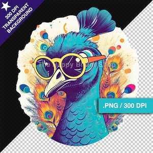 Paw Clipart JPG Plaża Ptak Sztuka Wydrukuj Tropikalne Zwierzę Cyfrowe Pobieranie Ptak Clipart
