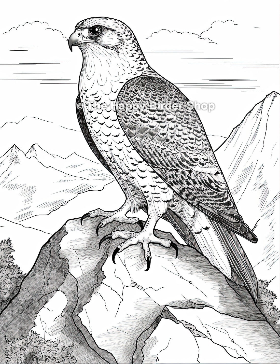 10 Exciting Falcon Coloring Pages for Bird Lovers