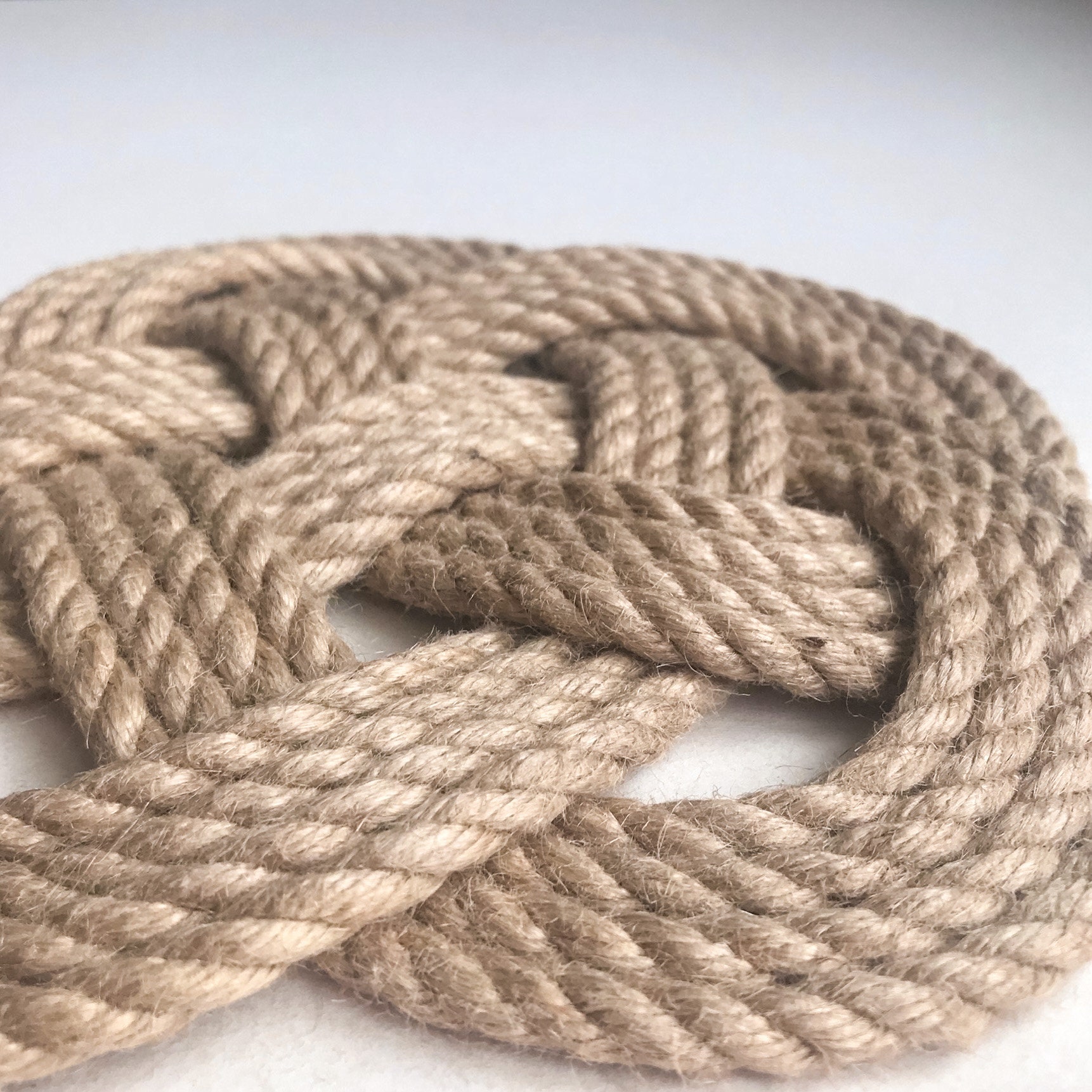 Jute rope placemats set Nautical hot pad Celtic knot placemats Etsy