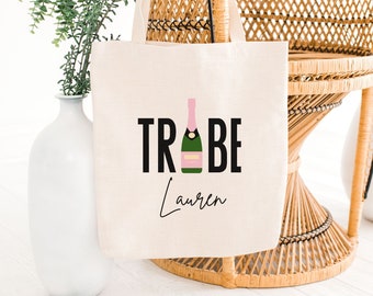 Custom Bachelorette Tote Bag| Bride Tribe Favors, Custom Bachelorette Favors, Wedding Welcome Tote, Bridesmaid Tote Bags, Monogrammed Tote