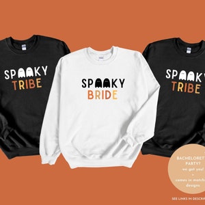 Spooky Tribe Sweatshirt| Halloween Bachelorette, Spooky Bride, Fall Wedding, Spooky Wedding, Halloween Sweatshirt, Brides Tribe Shirt