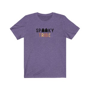 Spooky Tribe Shirt Halloween Bachelorette Party Shirt, Halloween Bride Gift, Bridesmaid Halloween, Spooky Bachelorette, Bridesmaid Shirts Heather Team Purple