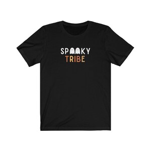 Spooky Tribe Shirt Halloween Bachelorette Party Shirt, Halloween Bride Gift, Bridesmaid Halloween, Spooky Bachelorette, Bridesmaid Shirts Solid Black Blend