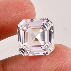 Sällsynt naturlig felfri vit Ceylon safir fyrkantig lös ädelsten GIT-certifierad - AAA+ kvalitet vit safir - Ringar och ädelstenstillverkning