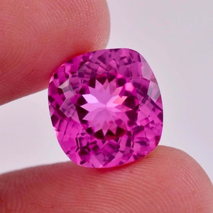 Natural Flawless Pink Ceylon Sapphire Cushion Cut Loose Gemstone GIT Certified-AAA+ Top Quality Sapphire-Ring & Jewelry Making Gemstone