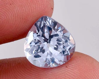 Rare Natural Flawless Blueish AQUAMARINE Heart Cut Loose Gemstone GIT Certified-AAA+ Top Quality Aquamarine-Ring & Jewelry Making Gemstone