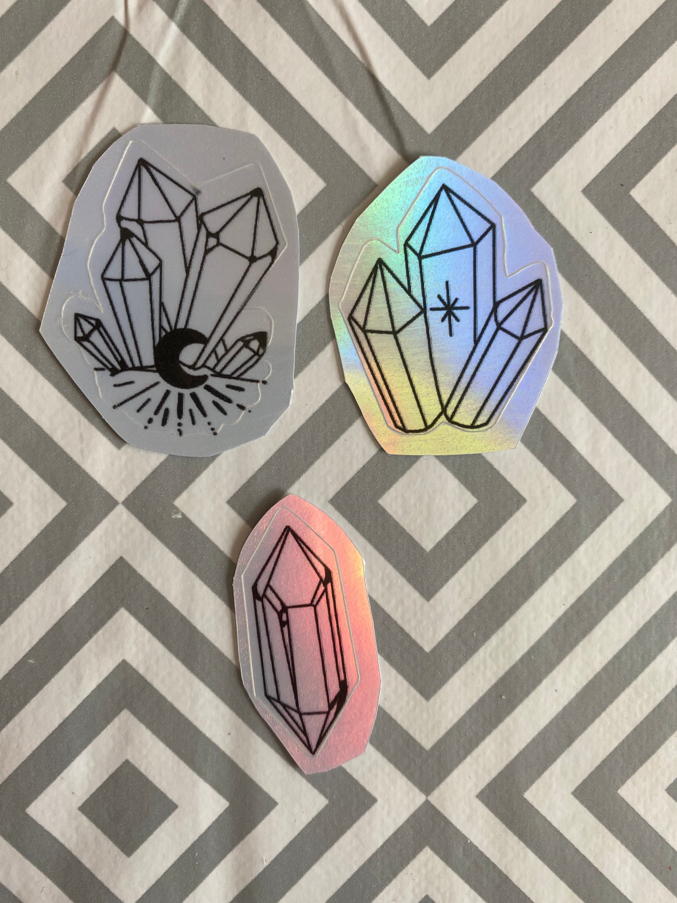 Holographic Crystal set Etsy