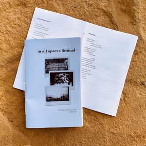 DIGITAL COPY: In All Spaces Liminal - a chapbook by Diana Fu
