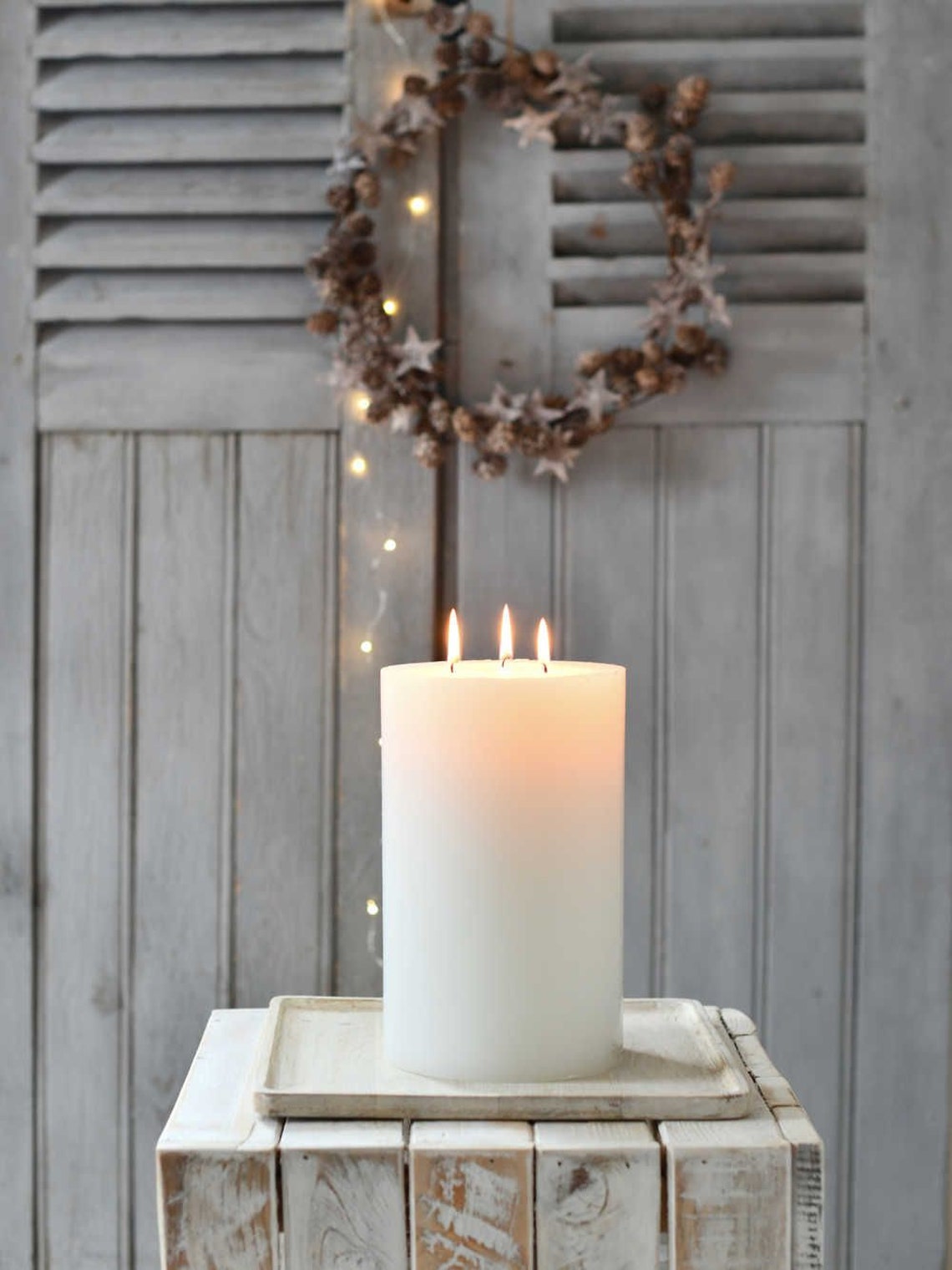 Large Church Pillar Candles 23cmx6cm 45hrs burn time Etsy