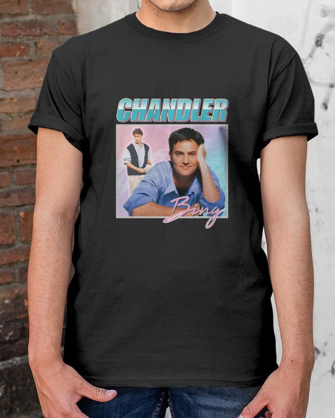 Friends Chandler Bing Funny Gift 90s T Shirt Men Women Unisex | Etsy
