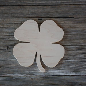 Shamrock; Four Leaf Clover; St. Patrick&#39;s Day; Wood Cutout