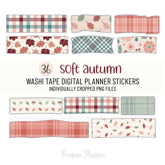 Digital Washi Tape Stickers | Bright Colors | for GoodNotes, Notability,  OneNote | Washi clipart | Colorfull Washi Tape For Digital Planner