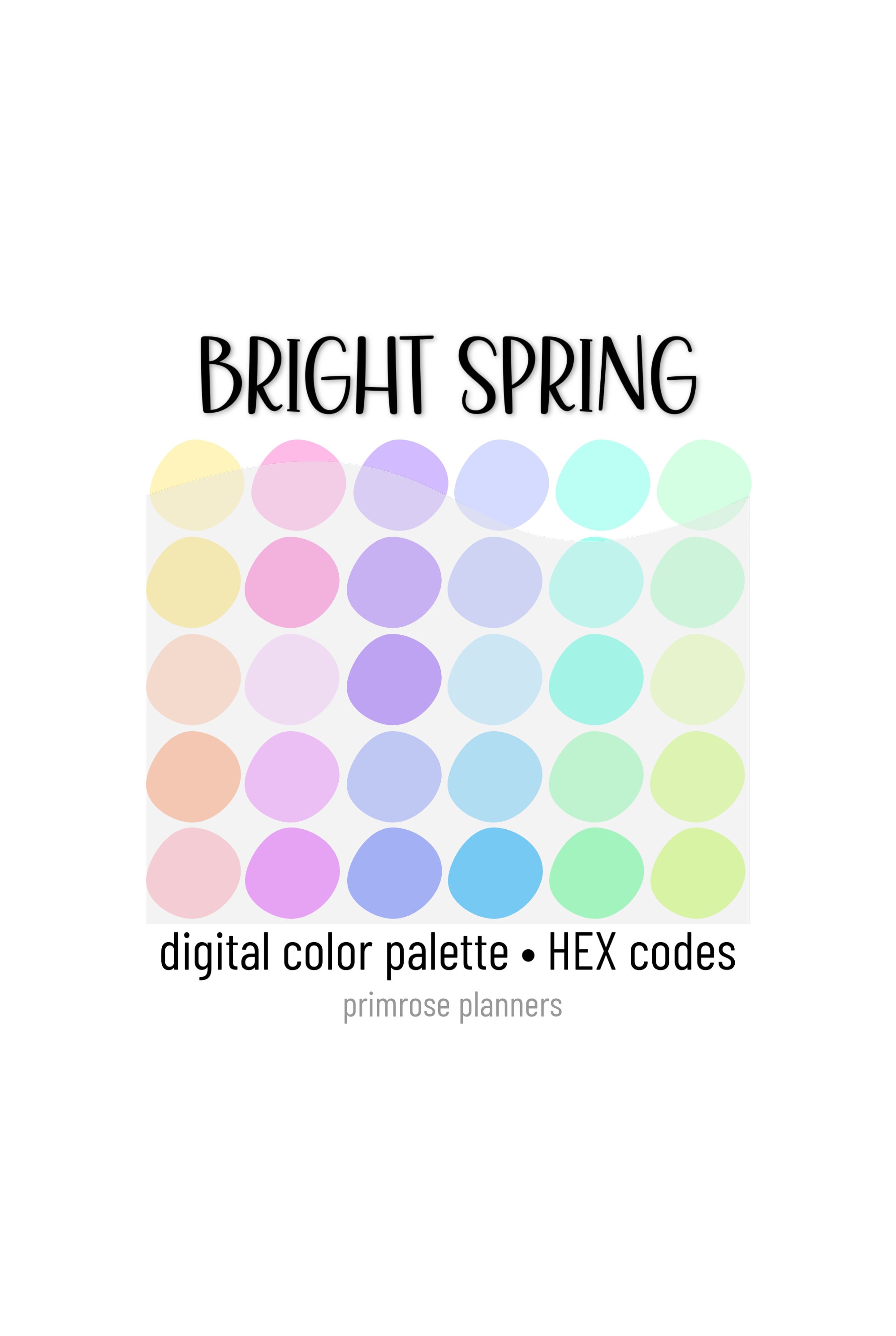 Fresh spring color palette color swatch  Canvas Print for Sale by  SophieLogan