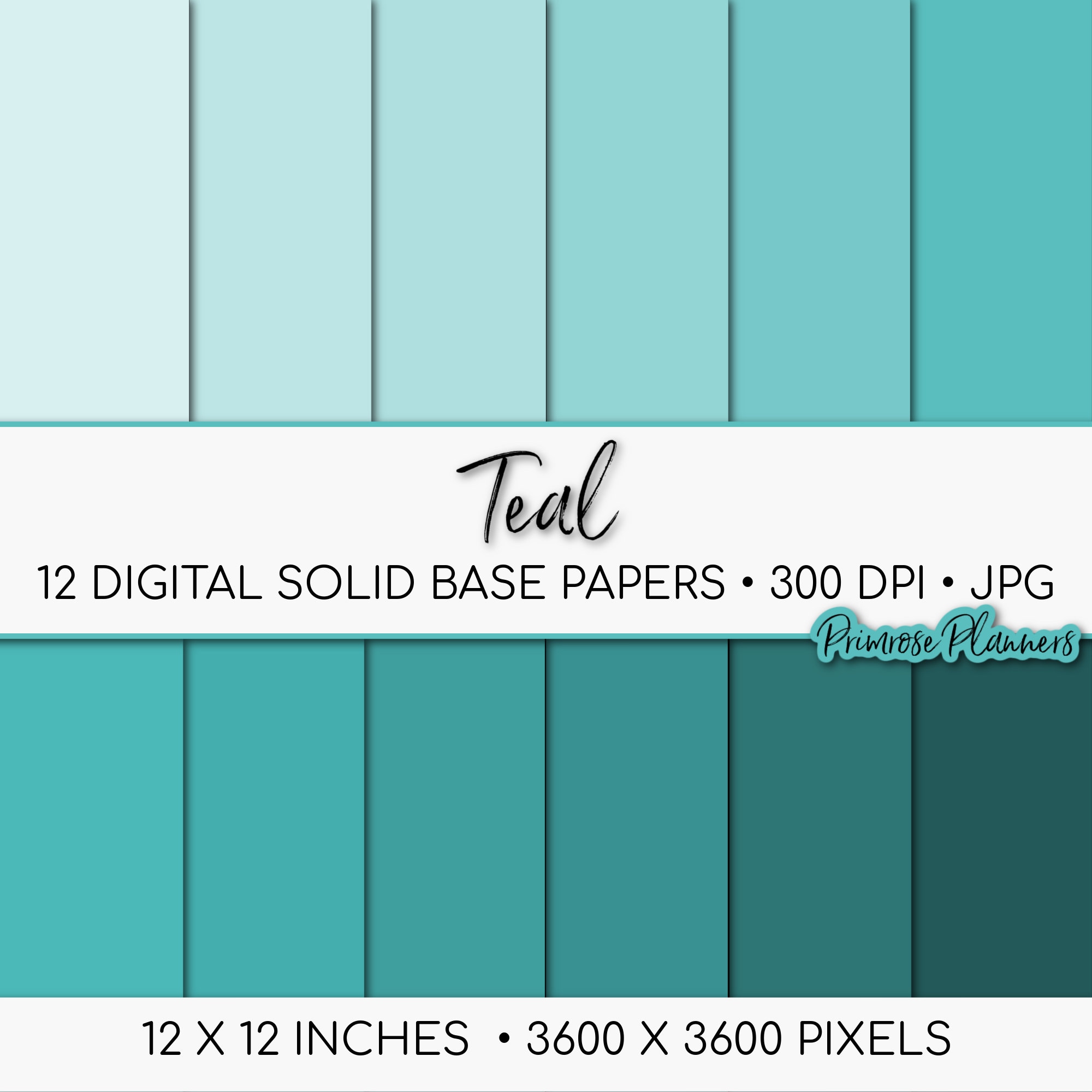 Collage Blue Solid Digital Paper Pack Base Paper Digital Solid Paper ...