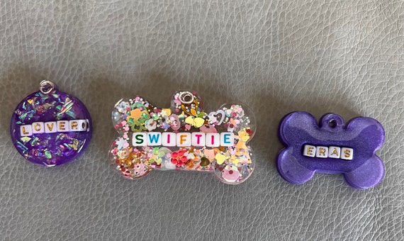 Swiftie Pet ID tags| Dog Accessories| Cat Accessories | Paw Tags| Dog Tags| Collar | Reputation | Taylor Swift inspired | TS| The Eras Tour