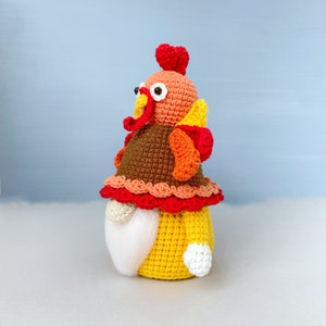 Turkey Gnome Crochet Pattern, Thanksgiving day gnome, Holiday gnome pattern PDF image 4