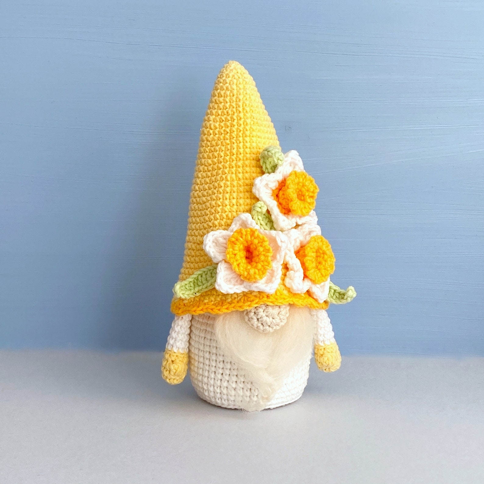 Crochet Pattern Daffodil Gnome Spring Flower PDF Tutorial | Etsy
