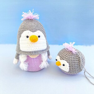 Penguin Gnome Crochet Pattern, Christmas Gnome Pdf Pattern, Amigurumi ...