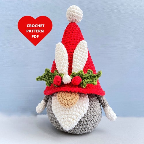 Häkelanleitung Weihnachtswichtel, Hasenwichtel, Amigurumi Häkelanleitung, Weihnachtsdeko
