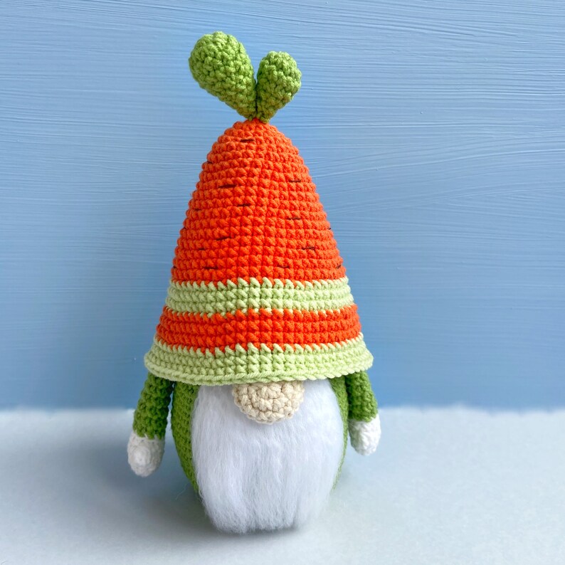 Easter Carrot Gnome Crochet Pattern Easter Basket Spring Etsy