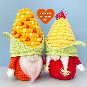 Mais Zwerge Häkelanleitung, Herbstdekor, Thanksgiving gnome pdf Anleitungen