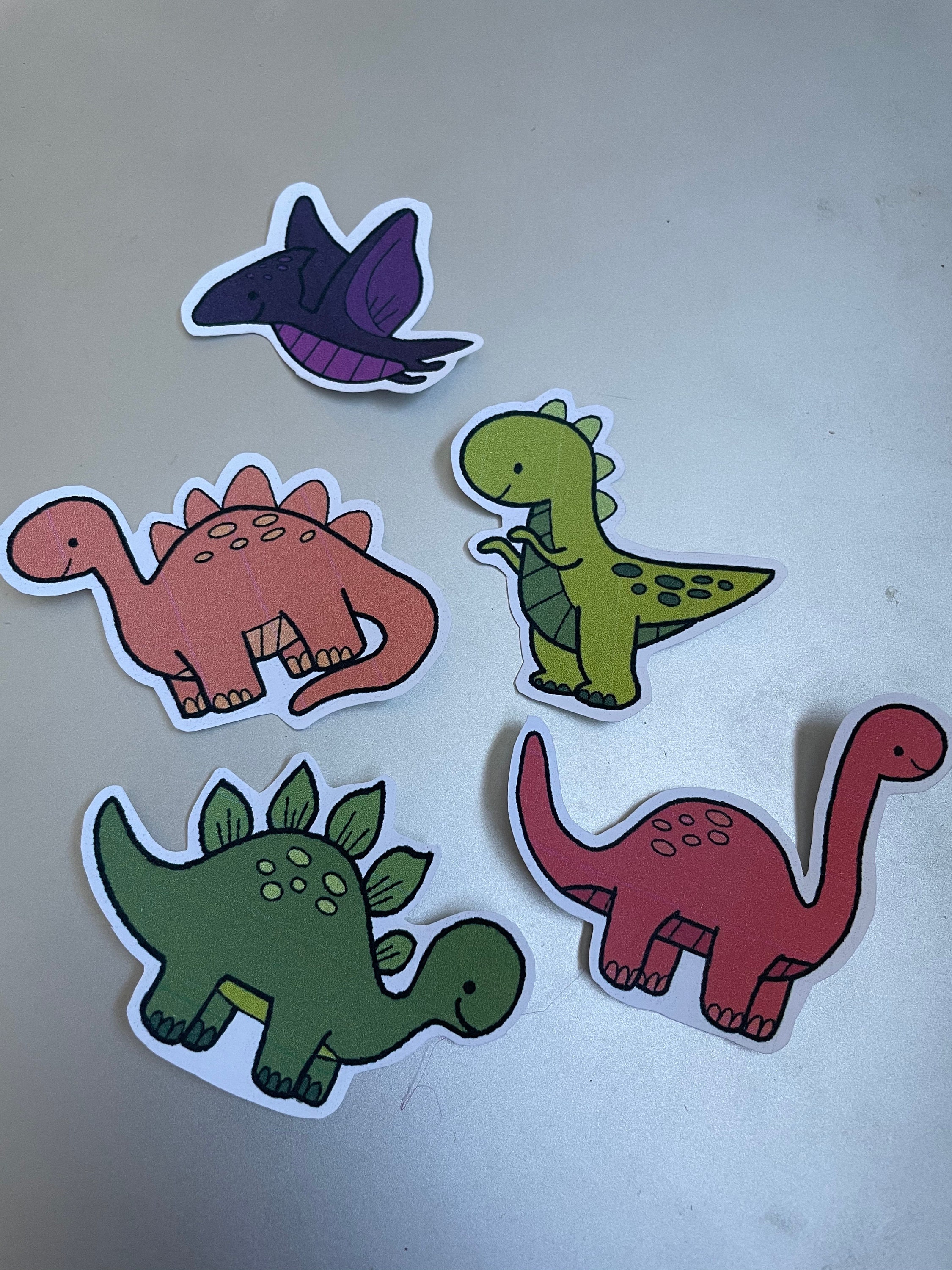 Cute Dino Stickers 1 Freebie | Etsy