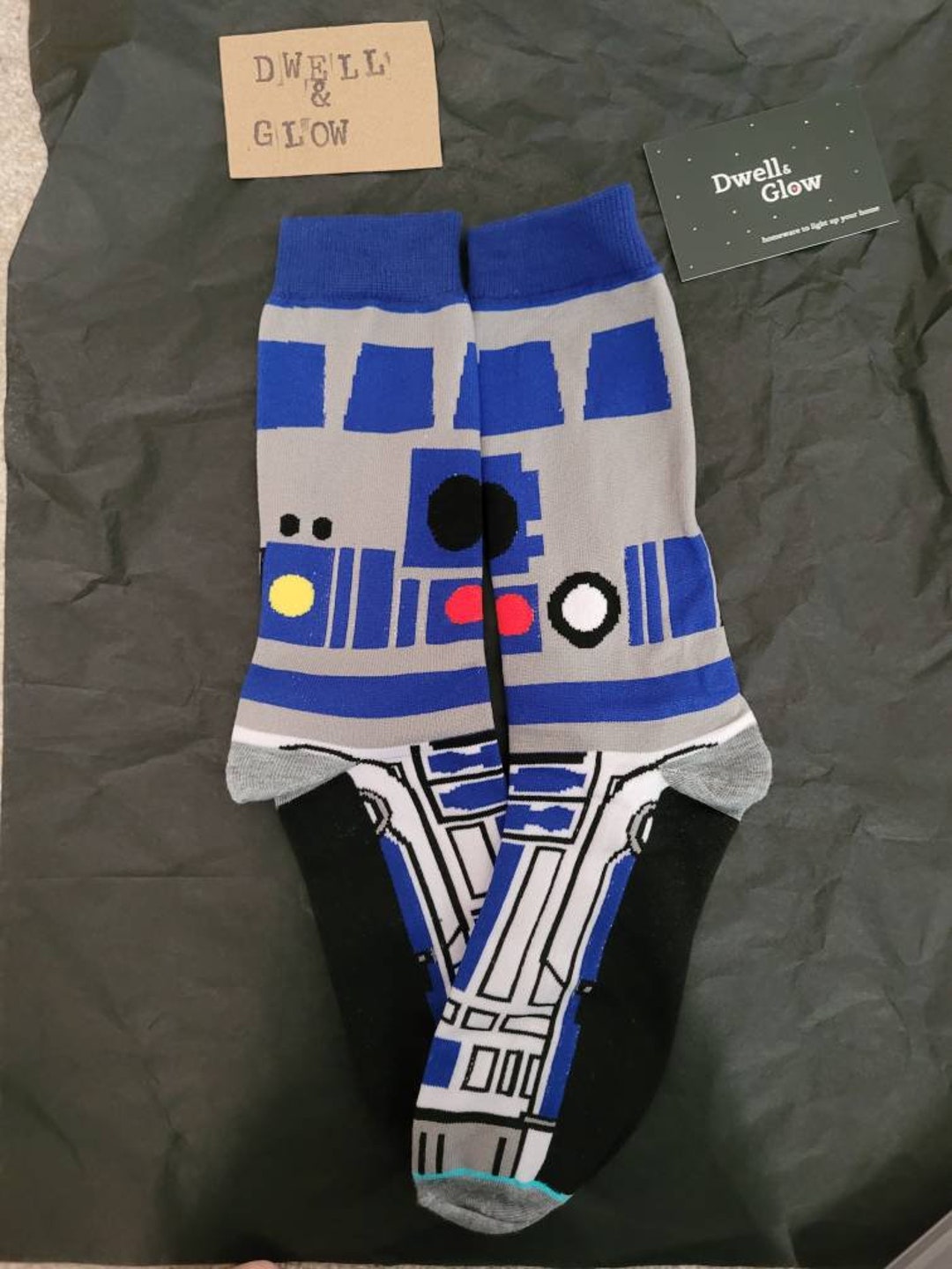 Star Wars Yoda, R2-D2, and C-3PO Dress Socks 3-Pack with Rebel Crest Lapel Pin Gift Set