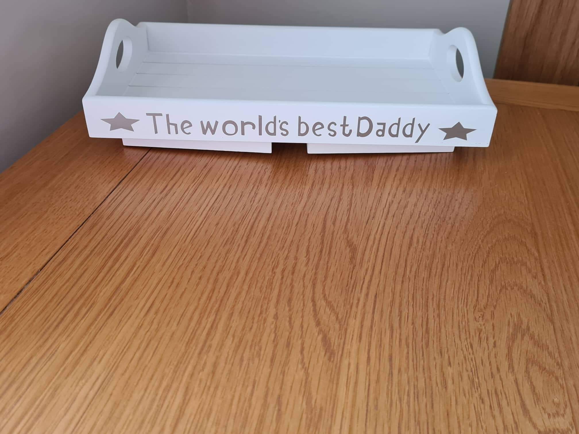 Personalised wooden sofa tray Etsy