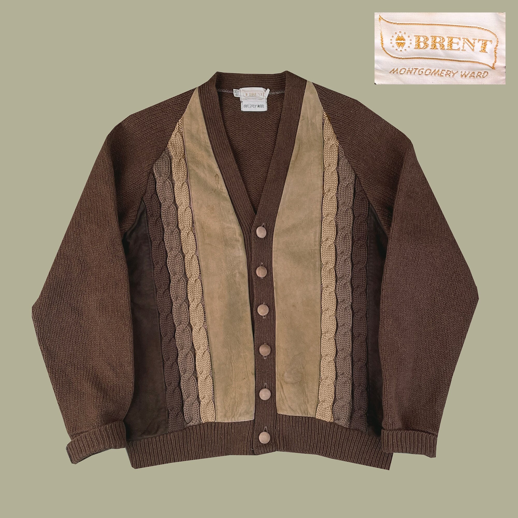 s Brent Montgomery Ward Heavy Knit Cardigan 2 Ply Wool   Etsy 日本