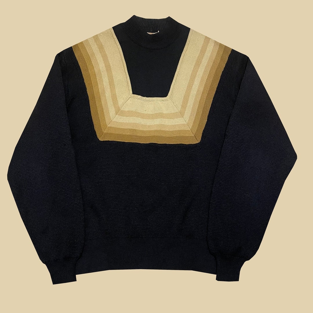 1960s Oleg Cassini Italian Knit Pullover Mock Neck All Etsy