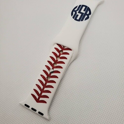 Engraved Watch Band Baseball Engraved Watch Band Personalized Etsy