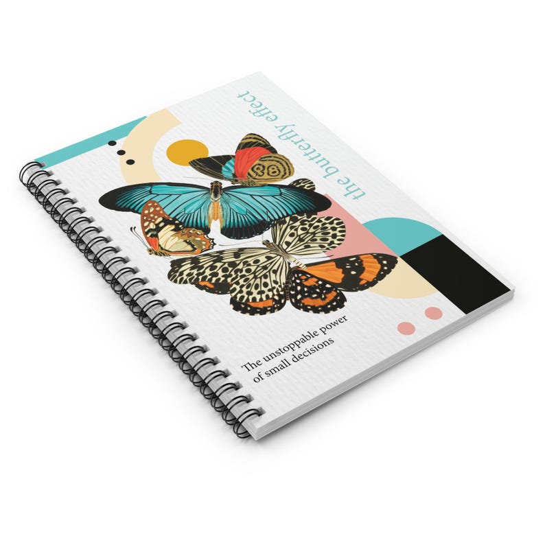 Butterfly Effect Notebook The Butterfly Effect - Spiral Notebook - Ruled Line, Therapy Journal ...