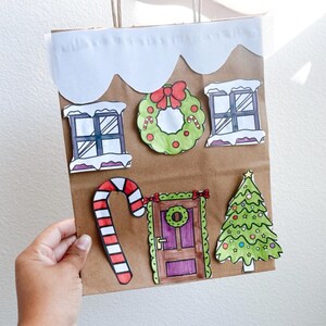 Plantilla para colorear de casa de jengibre festiva: arte festivo imprimible para niños y adultos