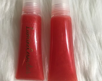 Very Cherry Lip gloss 10ml - Cherry scented - vegan lipgloss -  beauty products - fruity lipgloss - shimmer lipgloss - flavored - cosmetic