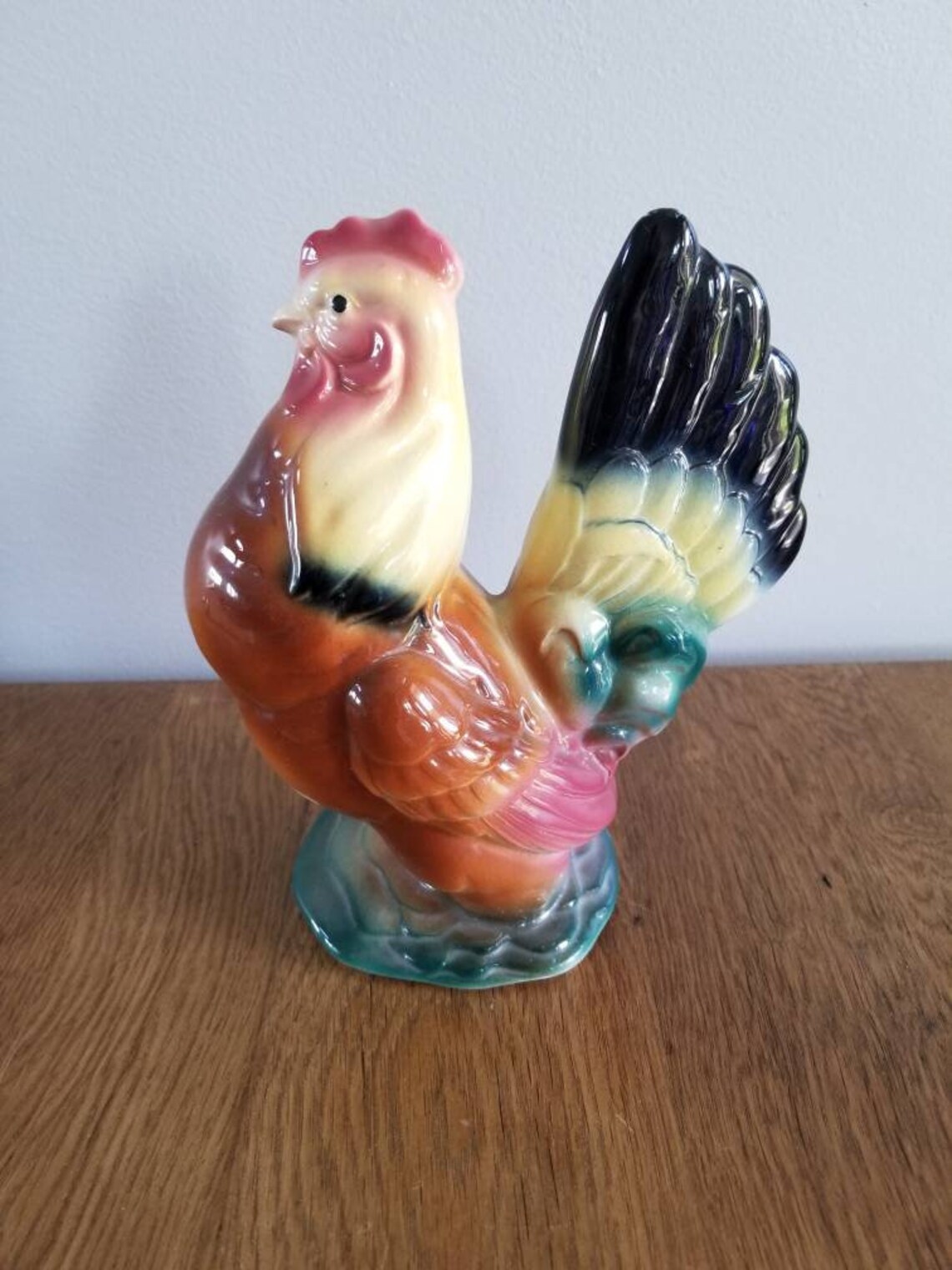 Mid century modern Royal Copley chicken figurine Etsy