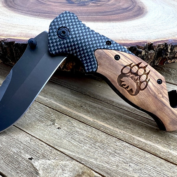 Bear Knife 3,  Bear Paw , pocket knife, mountain Knife