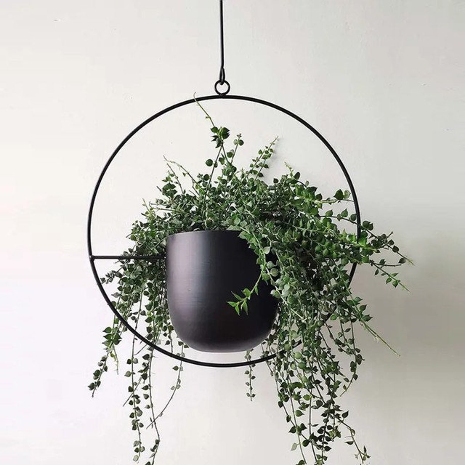 Hanging Planter Metal Hanging Plant Pot Flower Pot Home Etsy