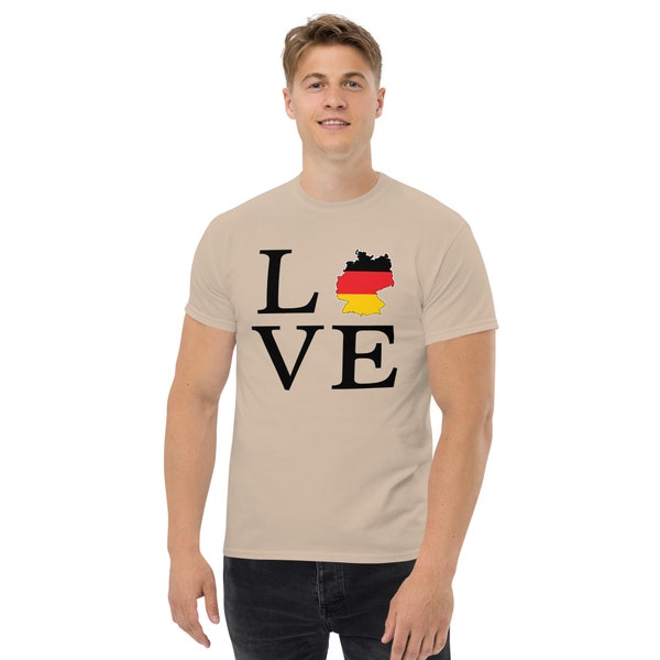 Ein Bier Bitte I Love Germany Souvenirs Oktoberfest Beer Munich Germany Deutschland Prost Bavarian Octoberfest Biergarten Men's classic tee