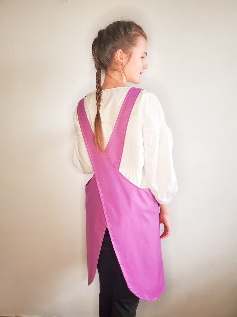 Cross Back Apron Sewing Pattern PDF Japanese Apron With Etsy
