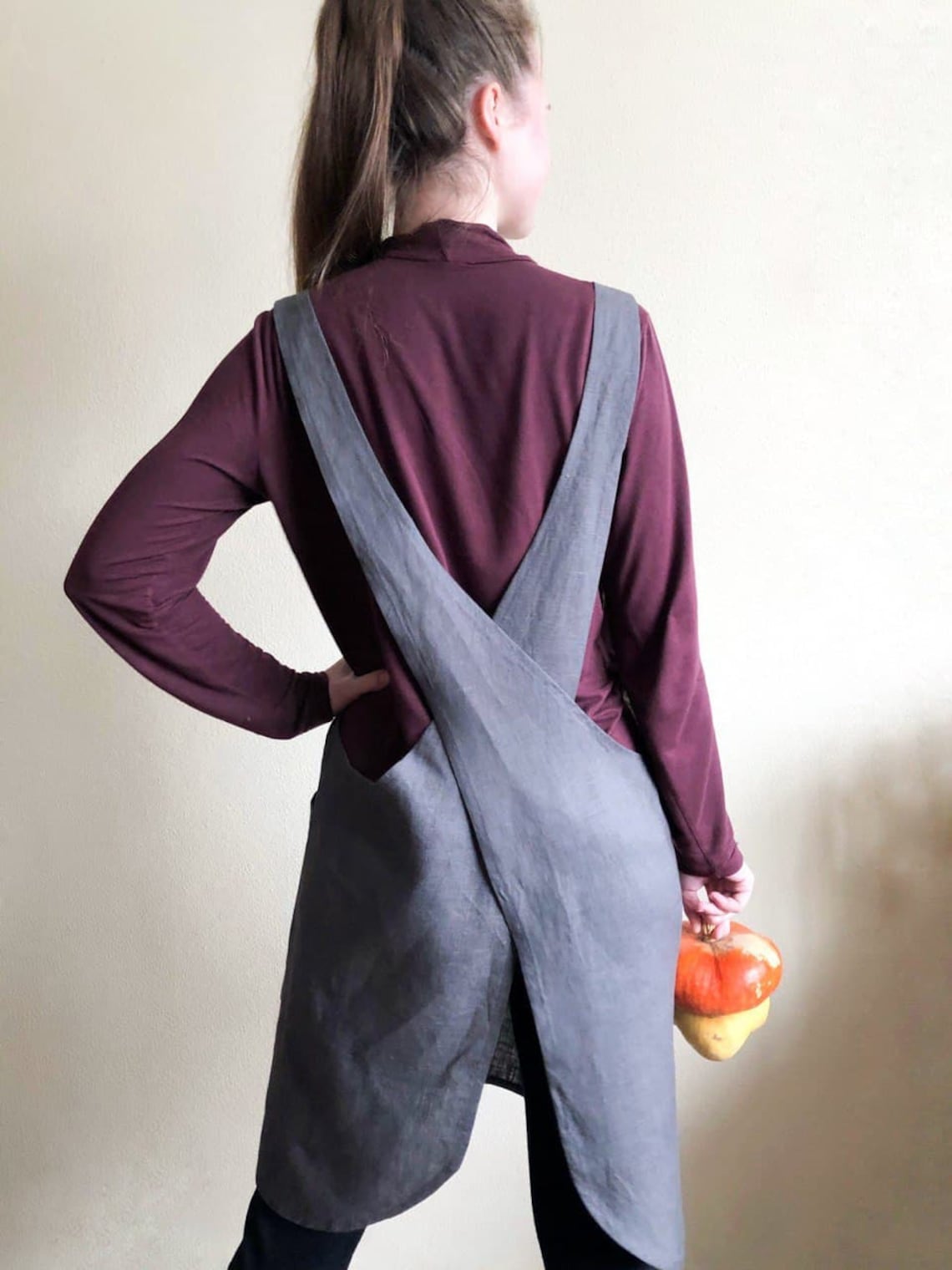 Japanese Apron Sewing Pattern PDF XXS5XL Plus Size Cross Etsy