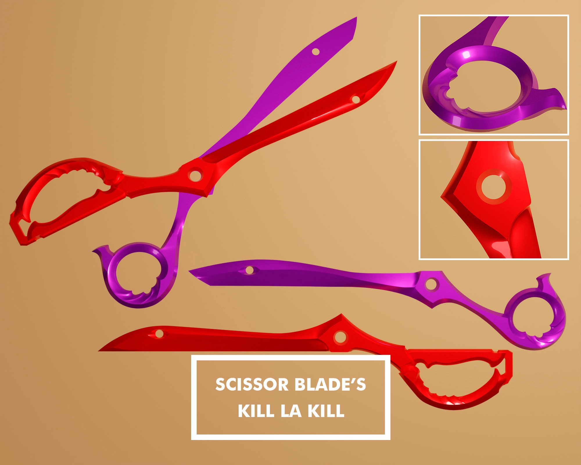Scissor Blade Ryuko Matoi Kill La Kill Nui Harime Blade 3d Print File Digital Download
