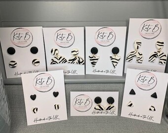 Wild - Polymer clay earrings