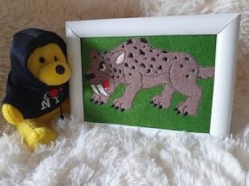 Saber-toothed Doodle Embroidery File