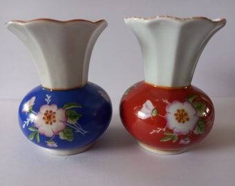 Two porcelain vases SCHLEGELMILCH vintage