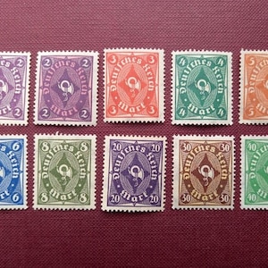 Satz Deutsche Briefmarken 1922-1923