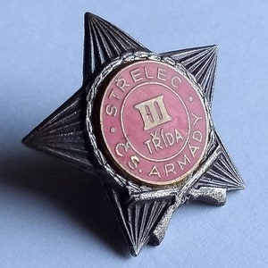 Military Badge of the Czechoslovak Rifleman vintage